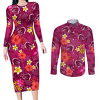 broncos-rugby-couples-matching-long-sleeve-bodycon-dress-and-long-sleeve-button-shirts-beautiful-floral-pattern-spring-summer-vibe