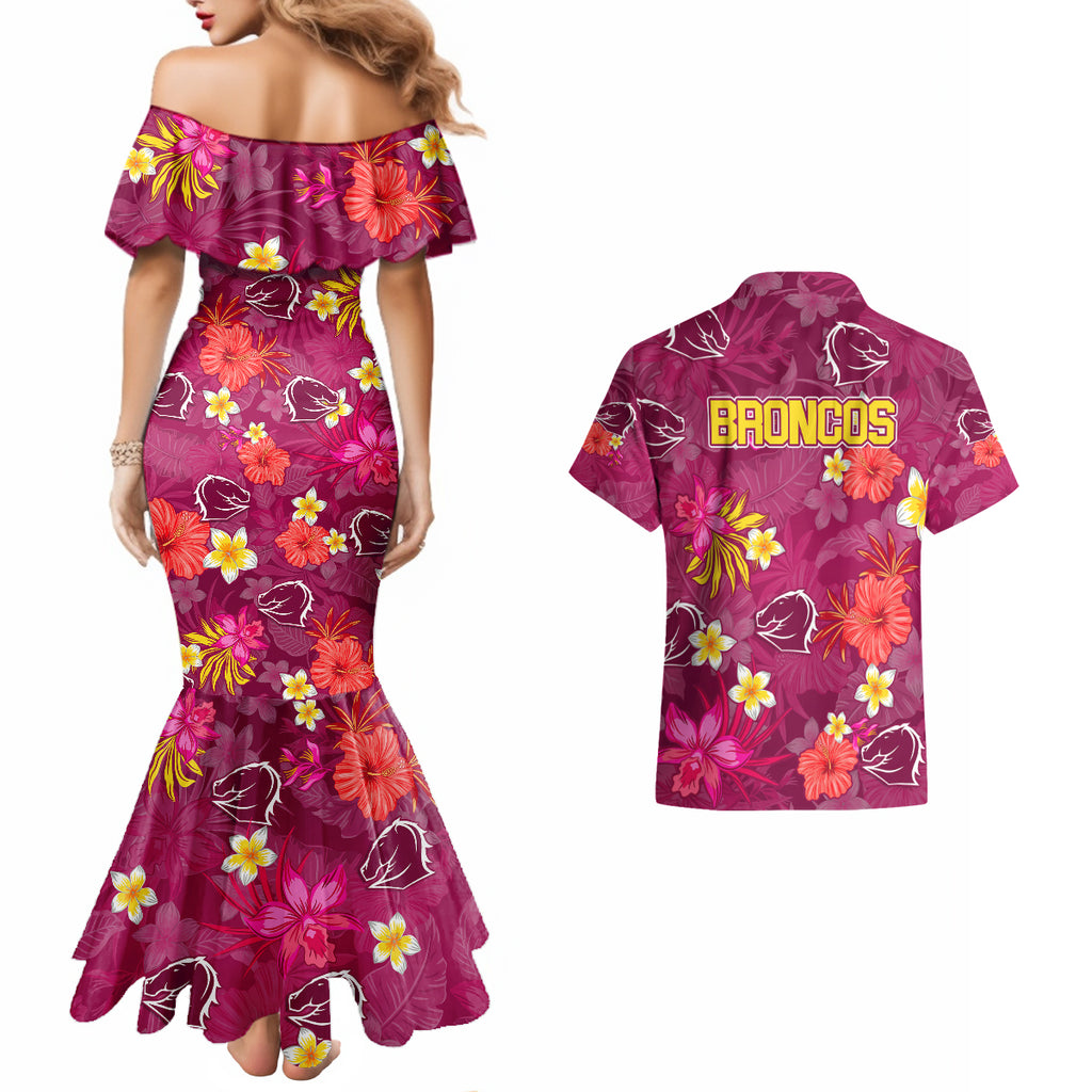 broncos-rugby-couples-matching-mermaid-dress-and-hawaiian-shirt-beautiful-floral-pattern-spring-summer-vibe