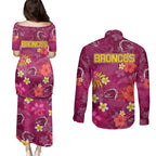 broncos-rugby-couples-matching-puletasi-dress-and-long-sleeve-button-shirts-beautiful-floral-pattern-spring-summer-vibe
