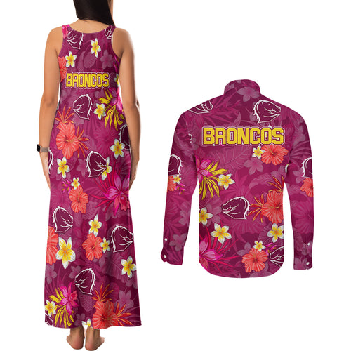 broncos-rugby-couples-matching-tank-maxi-dress-and-long-sleeve-button-shirts-beautiful-floral-pattern-spring-summer-vibe