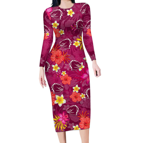 broncos-rugby-long-sleeve-bodycon-dress-beautiful-floral-pattern-spring-summer-vibe