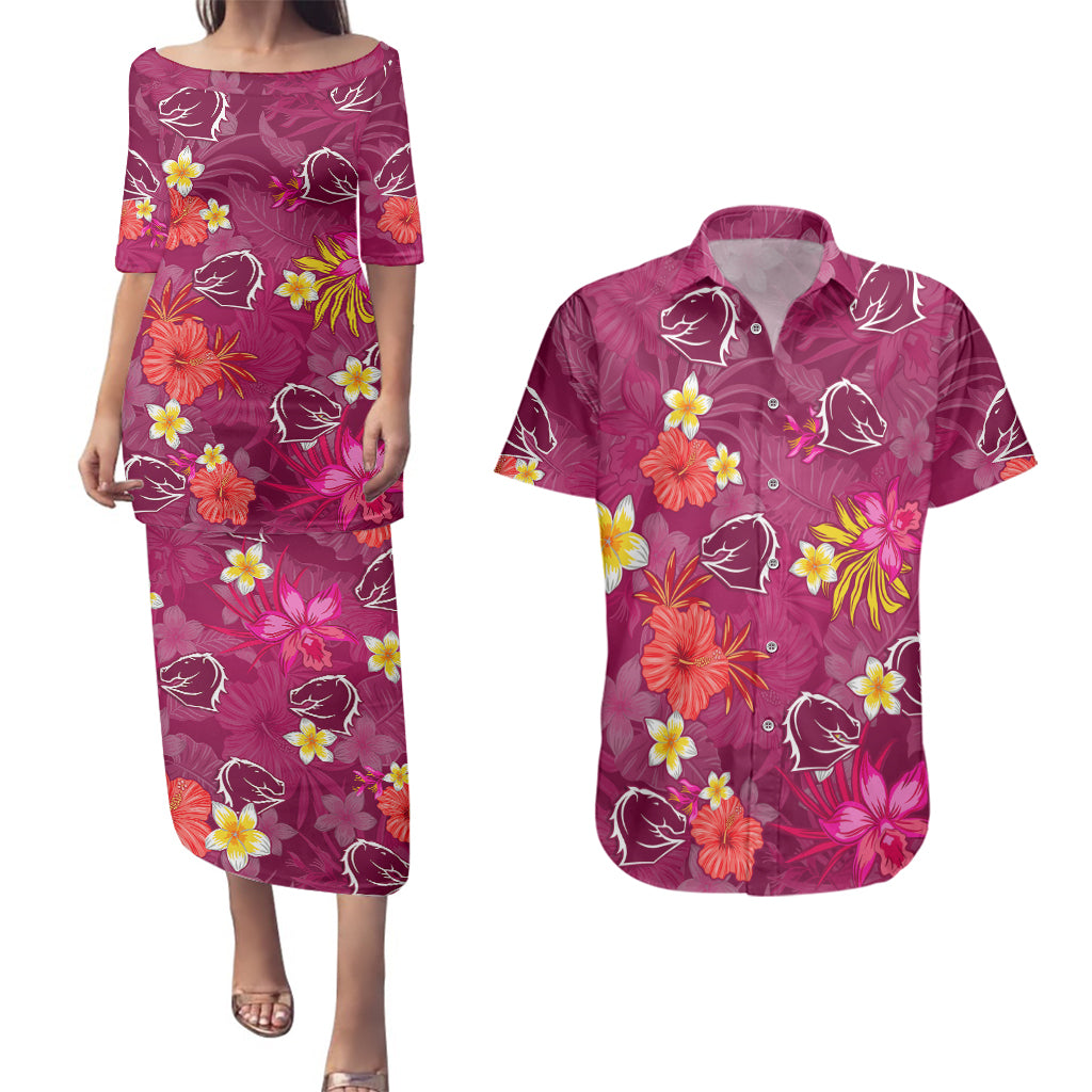 custom-broncos-rugby-couples-matching-puletasi-dress-and-hawaiian-shirt-beautiful-floral-pattern-spring-summer-vibe