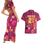 custom-broncos-rugby-couples-matching-short-sleeve-bodycon-dress-and-hawaiian-shirt-beautiful-floral-pattern-spring-summer-vibe