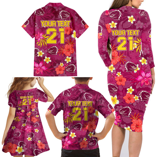 custom-broncos-rugby-family-matching-long-sleeve-bodycon-dress-and-hawaiian-shirt-beautiful-floral-pattern-spring-summer-vibe