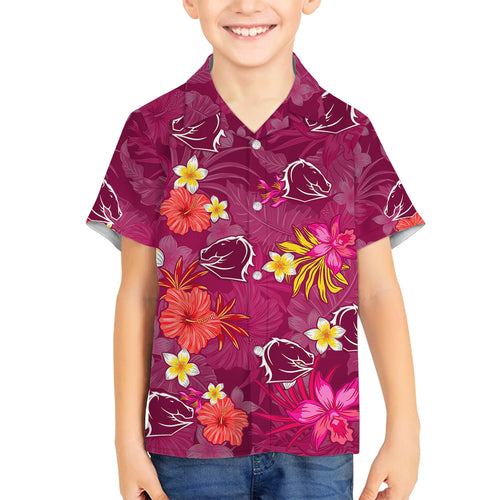 custom-broncos-rugby-family-matching-off-shoulder-long-sleeve-dress-and-hawaiian-shirt-beautiful-floral-pattern-spring-summer-vibe