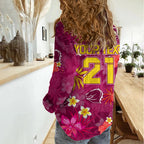 Custom Broncos Rugby Women Casual Shirt Beautiful Floral Pattern Spring Summer Vibe LT9