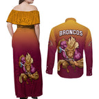 nrl-broncos-premiers-2023-couples-matching-off-shoulder-maxi-dress-and-long-sleeve-button-shirts