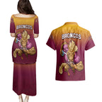 nrl-broncos-premiers-2023-couples-matching-puletasi-dress-and-hawaiian-shirt