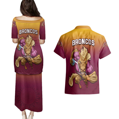 nrl-broncos-premiers-2023-couples-matching-puletasi-dress-and-hawaiian-shirt