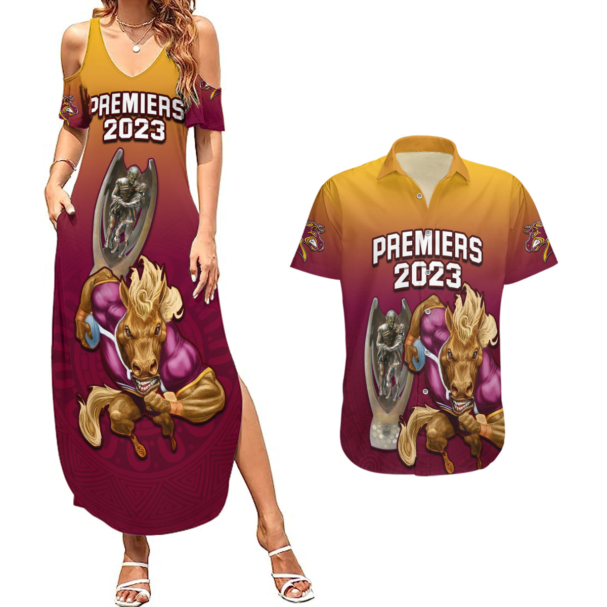 nrl-broncos-premiers-2023-couples-matching-summer-maxi-dress-and-hawaiian-shirt