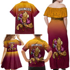 nrl-broncos-premiers-2023-family-matching-off-shoulder-maxi-dress-and-hawaiian-shirt