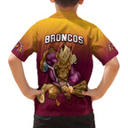 nrl-broncos-premiers-2023-family-matching-short-sleeve-bodycon-dress-and-hawaiian-shirt