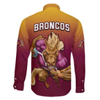 nrl-broncos-premiers-2023-family-matching-short-sleeve-bodycon-dress-and-hawaiian-shirt