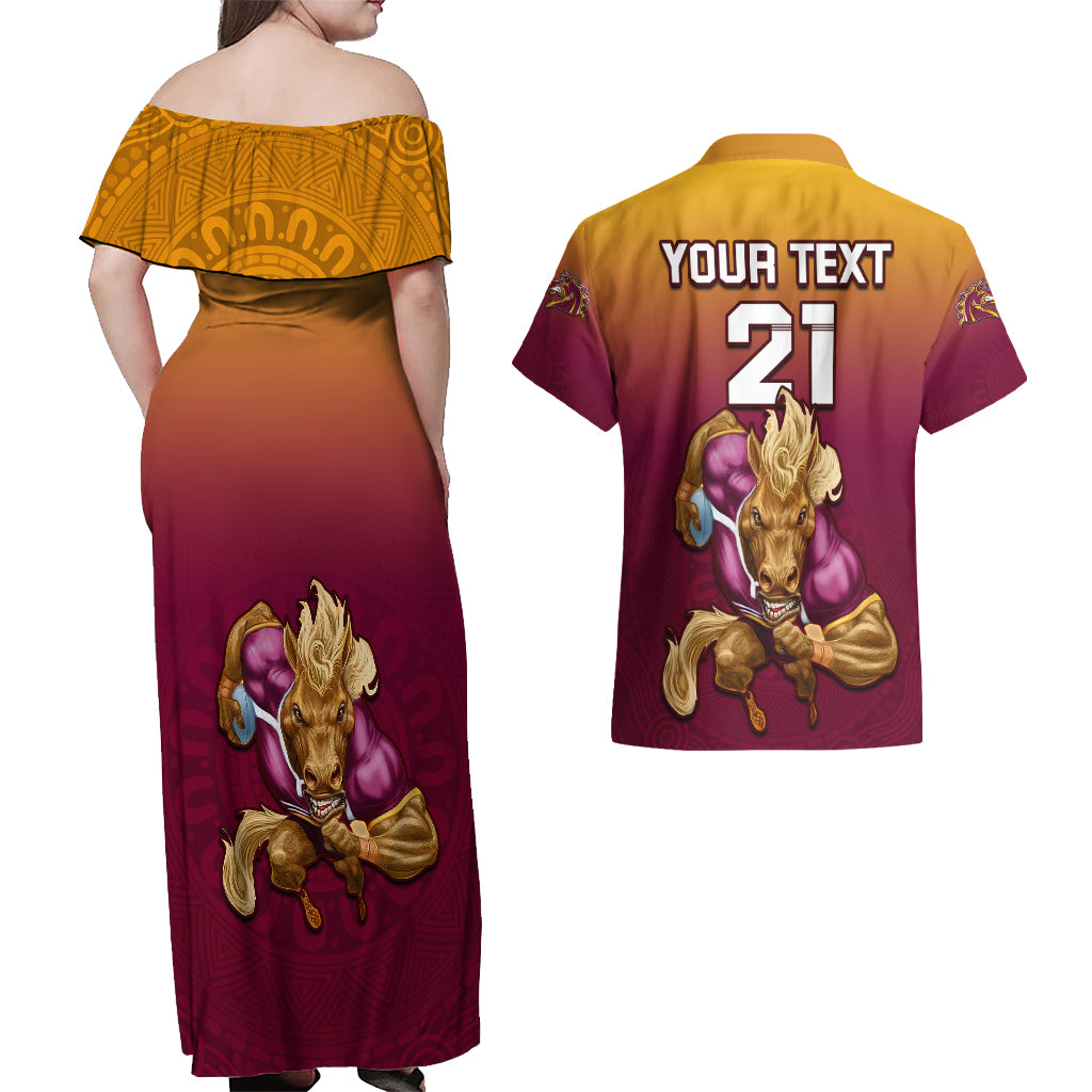 custom-nrl-broncos-premiers-2023-couples-matching-off-shoulder-maxi-dress-and-hawaiian-shirt