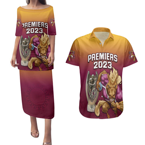 custom-nrl-broncos-premiers-2023-couples-matching-puletasi-dress-and-hawaiian-shirt