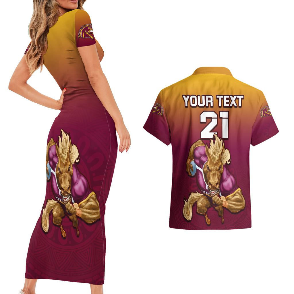 custom-nrl-broncos-premiers-2023-couples-matching-short-sleeve-bodycon-dress-and-hawaiian-shirt