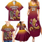 custom-nrl-broncos-premiers-2023-family-matching-summer-maxi-dress-and-hawaiian-shirt