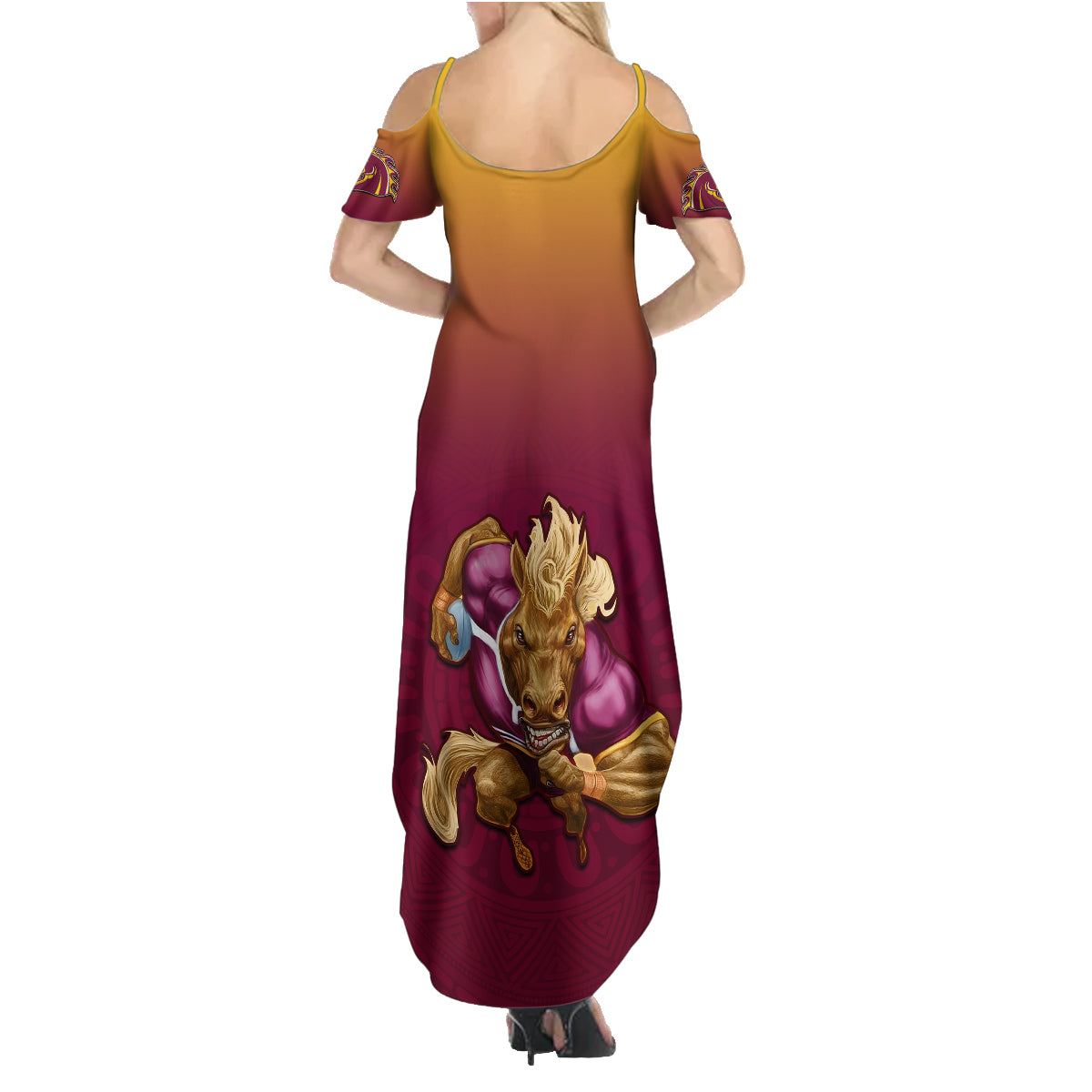 custom-nrl-broncos-premiers-2023-family-matching-summer-maxi-dress-and-hawaiian-shirt