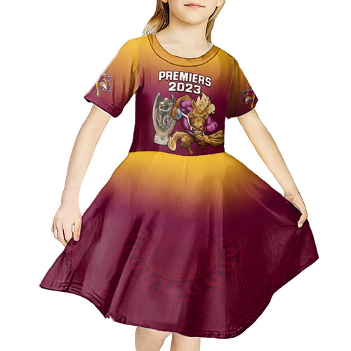 custom-nrl-broncos-premiers-2023-kid-short-sleeve-dress