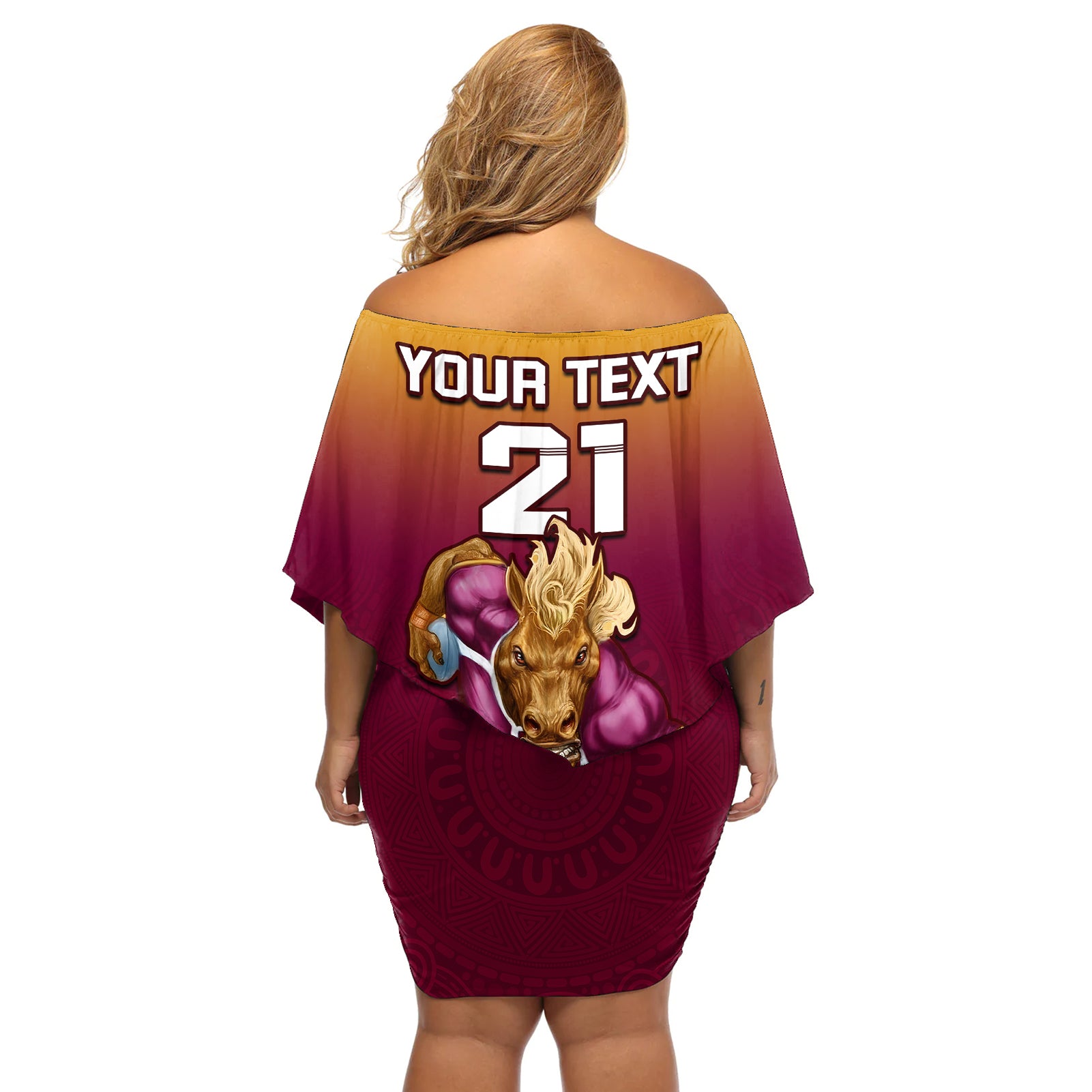 custom-nrl-broncos-premiers-2023-off-shoulder-short-dress