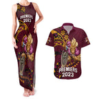 nrl-broncos-premiers-couples-matching-tank-maxi-dress-and-hawaiian-shirt-mascot-with-polynesian-pattern-version-2023