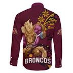 nrl-broncos-premiers-family-matching-off-shoulder-maxi-dress-and-hawaiian-shirt-mascot-with-polynesian-pattern-version-2023