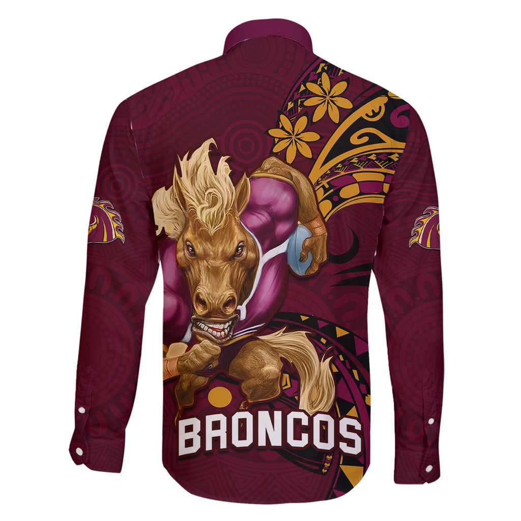 nrl-broncos-premiers-family-matching-tank-maxi-dress-and-hawaiian-shirt-mascot-with-polynesian-pattern-version-2023