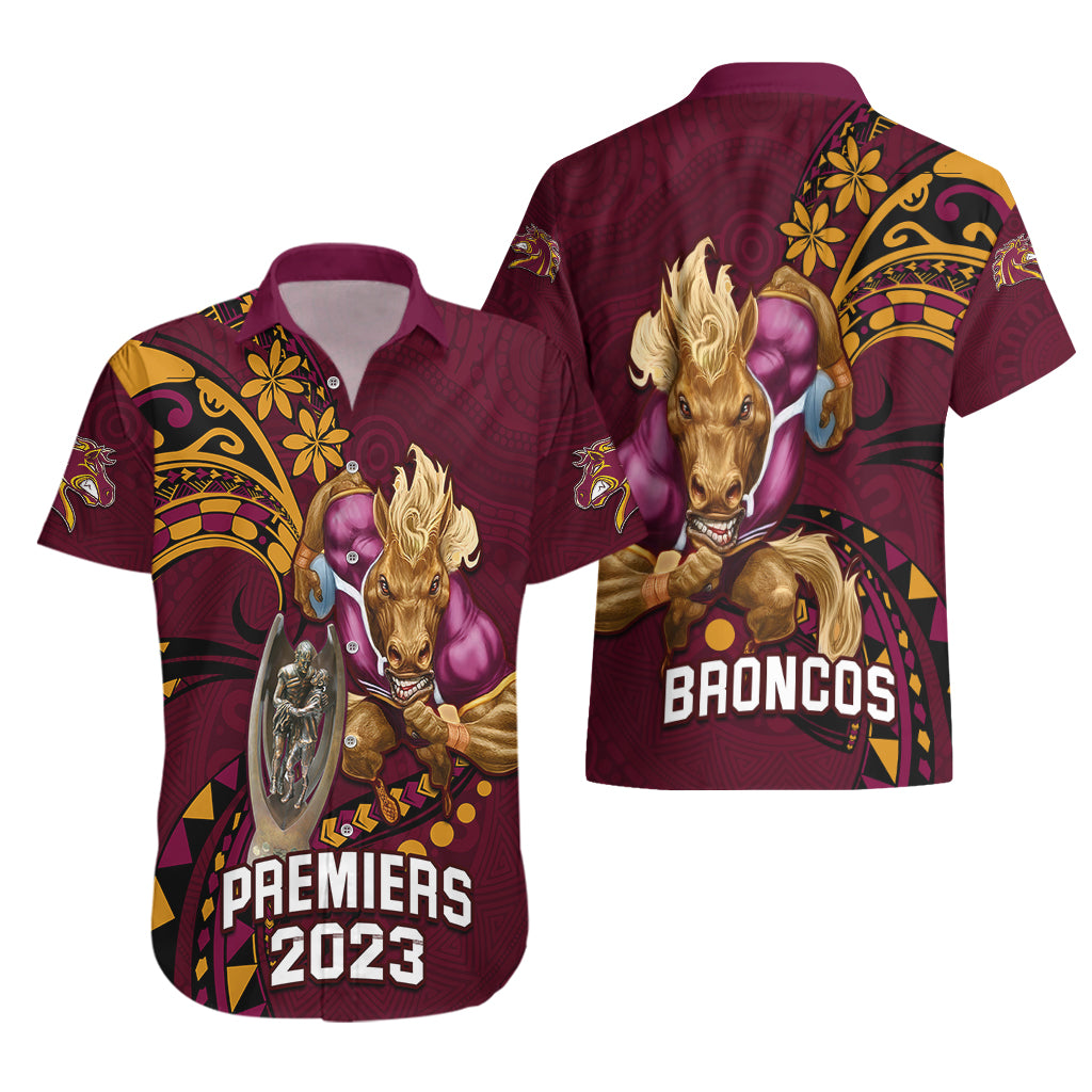 nrl-broncos-premiers-hawaiian-shirt-mascot-with-polynesian-pattern-version-2023