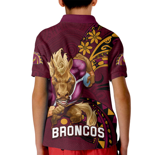 nrl-broncos-premiers-kid-polo-shirt-mascot-with-polynesian-pattern-version-2023