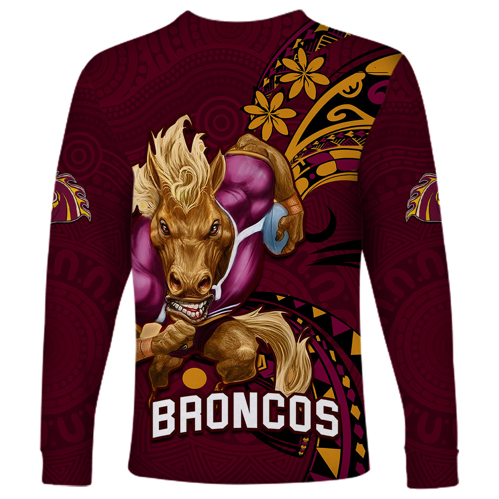 nrl-broncos-premiers-long-sleeve-shirt-mascot-with-polynesian-pattern-version-2023