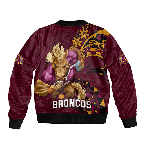 nrl-broncos-premiers-sleeve-zip-bomber-jacket-mascot-with-polynesian-pattern-version-2023
