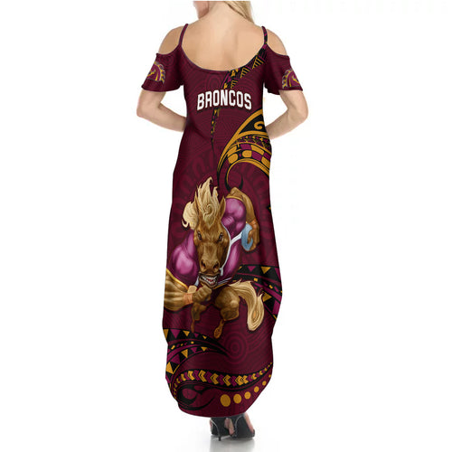nrl-broncos-premiers-summer-maxi-dress-mascot-with-polynesian-pattern-version-2023