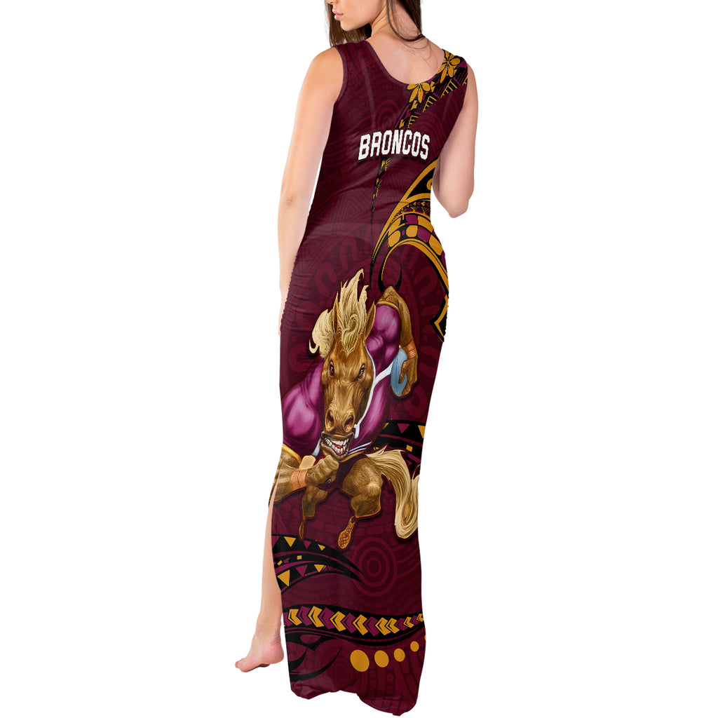 nrl-broncos-premiers-tank-maxi-dress-mascot-with-polynesian-pattern-version-2023