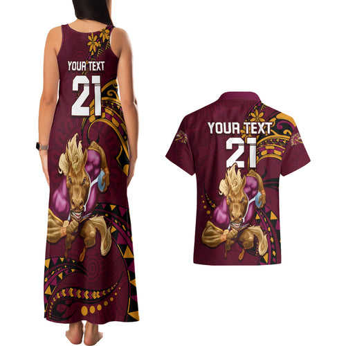 custom-nrl-broncos-premiers-couples-matching-tank-maxi-dress-and-hawaiian-shirt-mascot-with-polynesian-pattern-version-2023