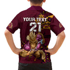 custom-nrl-broncos-premiers-family-matching-long-sleeve-bodycon-dress-and-hawaiian-shirt-mascot-with-polynesian-pattern-version-2023