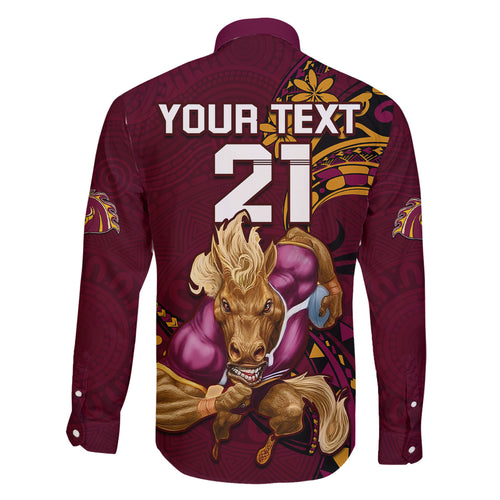 custom-nrl-broncos-premiers-family-matching-off-shoulder-maxi-dress-and-hawaiian-shirt-mascot-with-polynesian-pattern-version-2023