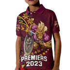custom-nrl-broncos-premiers-kid-polo-shirt-mascot-with-polynesian-pattern-version-2023