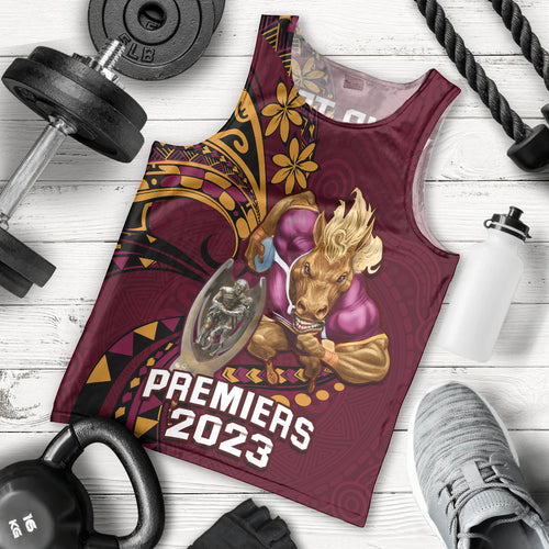 custom-nrl-broncos-premiers-men-tank-top-mascot-with-polynesian-pattern-version-2023