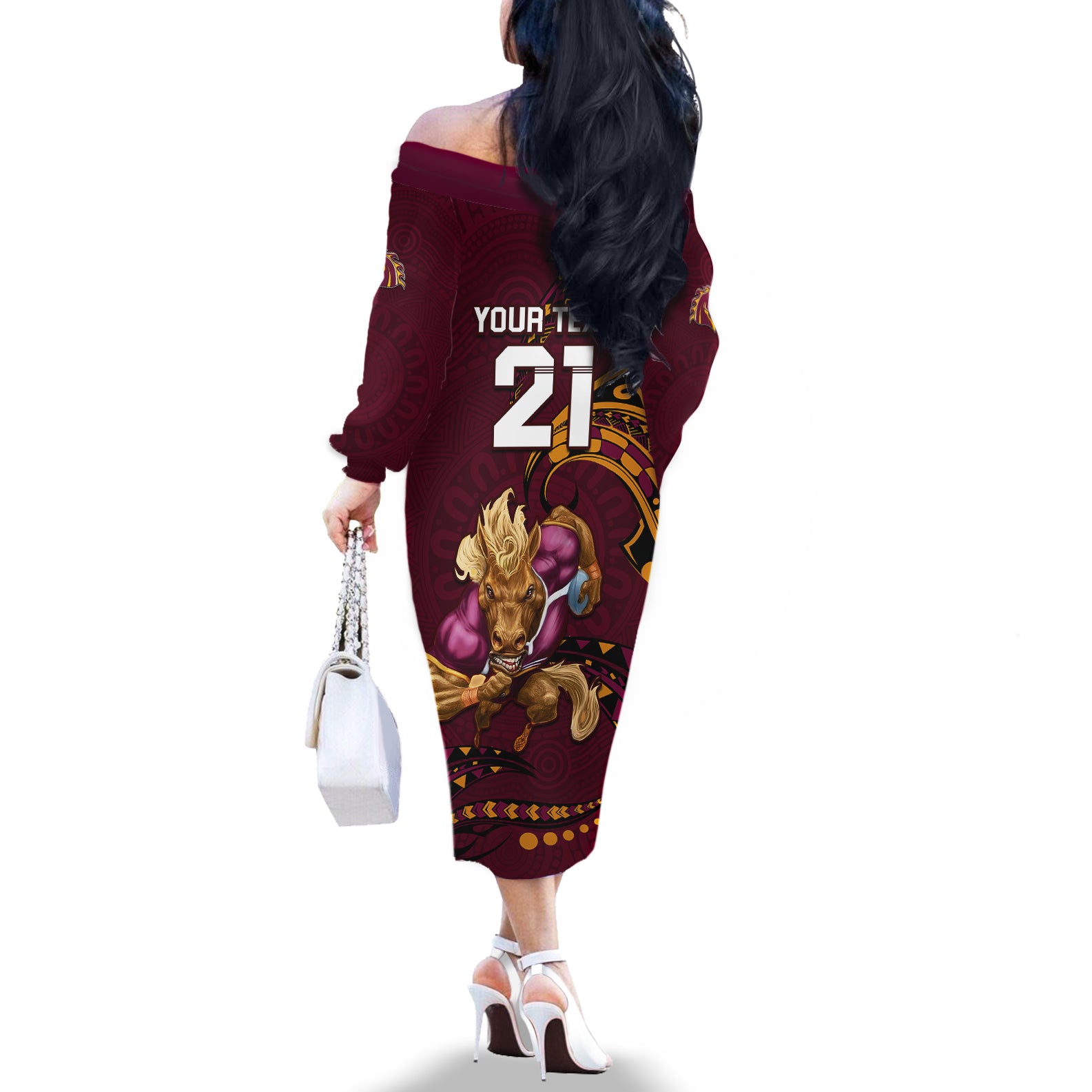 custom-nrl-broncos-premiers-off-the-shoulder-long-sleeve-dress-mascot-with-polynesian-pattern-version-2023