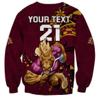 custom-nrl-broncos-premiers-sweatshirt-mascot-with-polynesian-pattern-version-2023