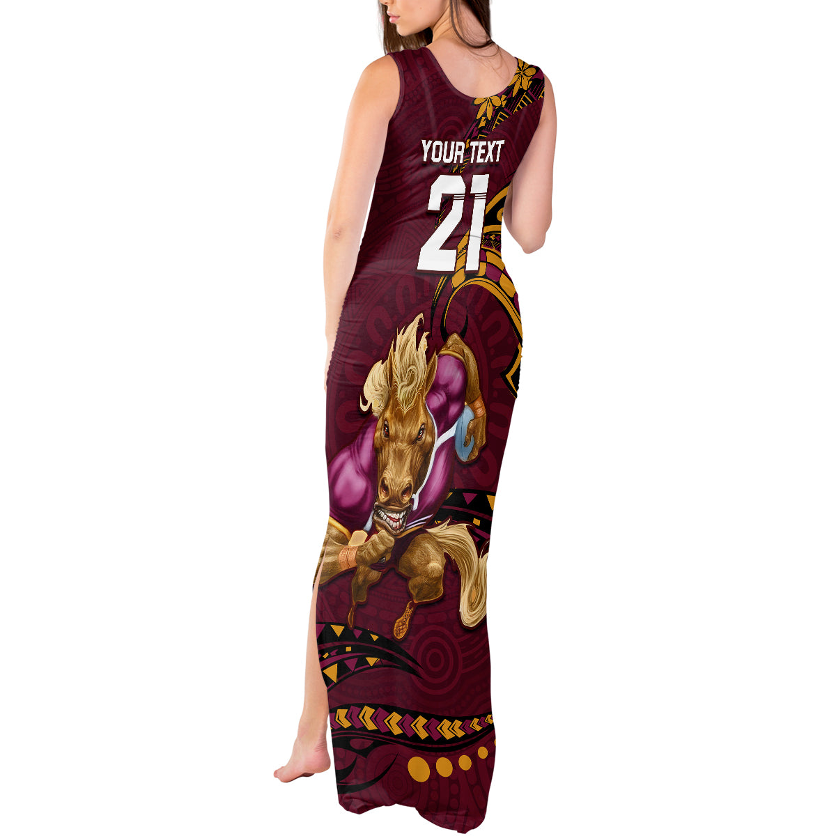 custom-nrl-broncos-premiers-tank-maxi-dress-mascot-with-polynesian-pattern-version-2023