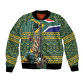 Custom South Africa Rugby Bokke Mascot Bomber Jacket With Flag Style