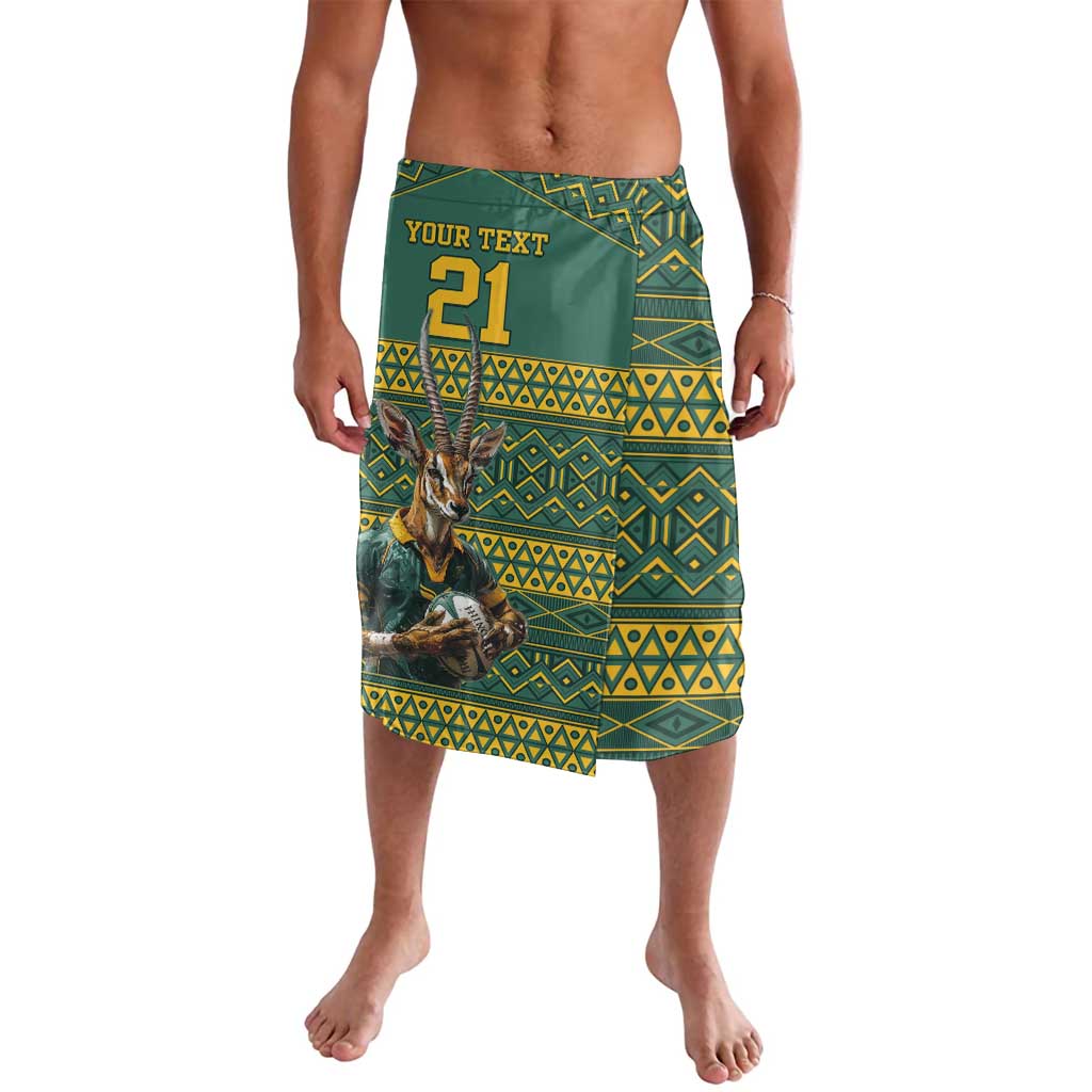 Custom South Africa Rugby Bokke Mascot Lavalava With Flag Style