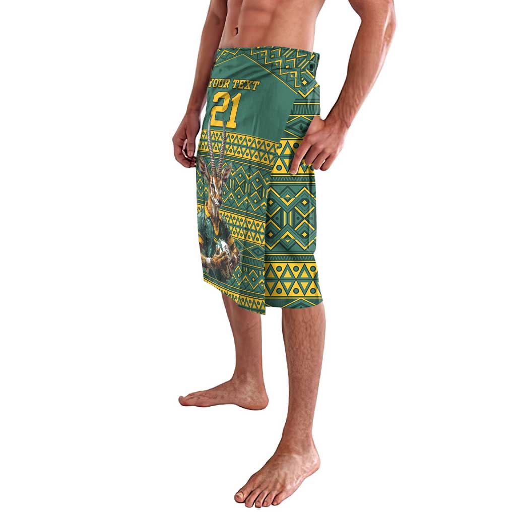 Custom South Africa Rugby Bokke Mascot Lavalava With Flag Style