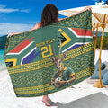 Custom South Africa Rugby Bokke Mascot Sarong With Flag Style