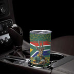 Custom South Africa Rugby Bokke Mascot Tumbler Cup With Flag Style