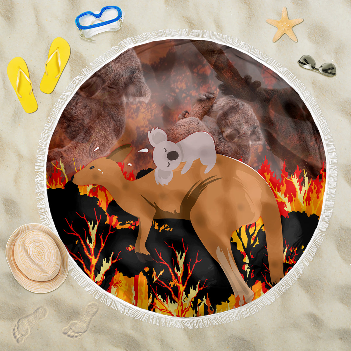 save-wildlife-australia-beach-blanket-bushfire-awareness