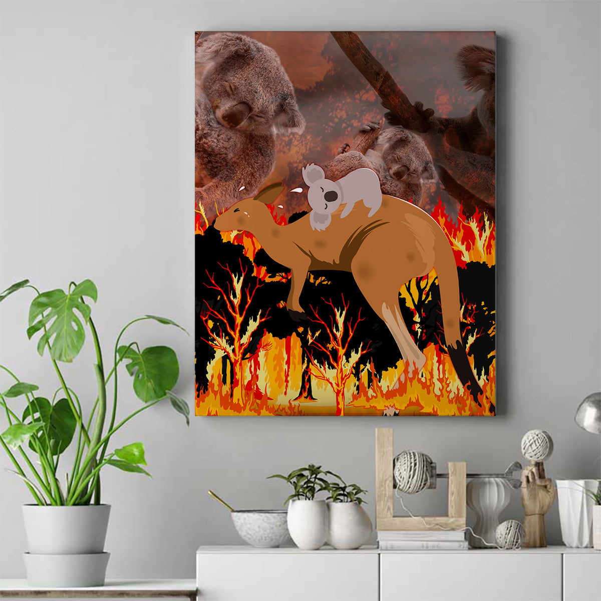 save-wildlife-australia-canvas-wall-art-bushfire-awareness