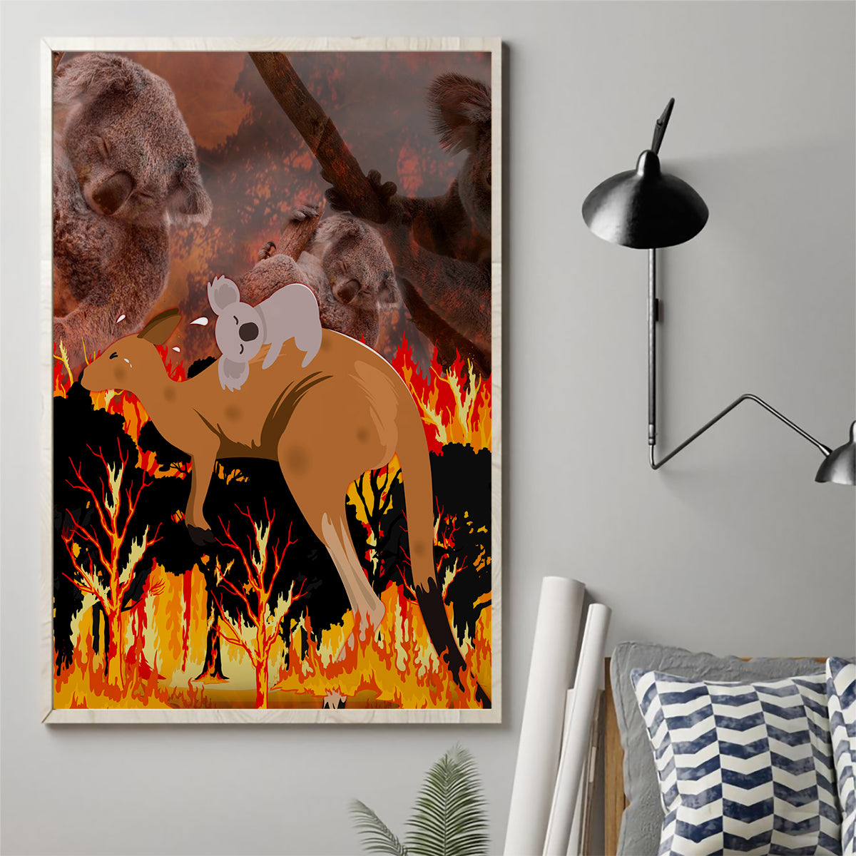 save-wildlife-australia-canvas-wall-art-bushfire-awareness