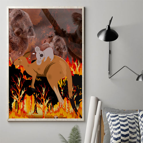 save-wildlife-australia-canvas-wall-art-bushfire-awareness